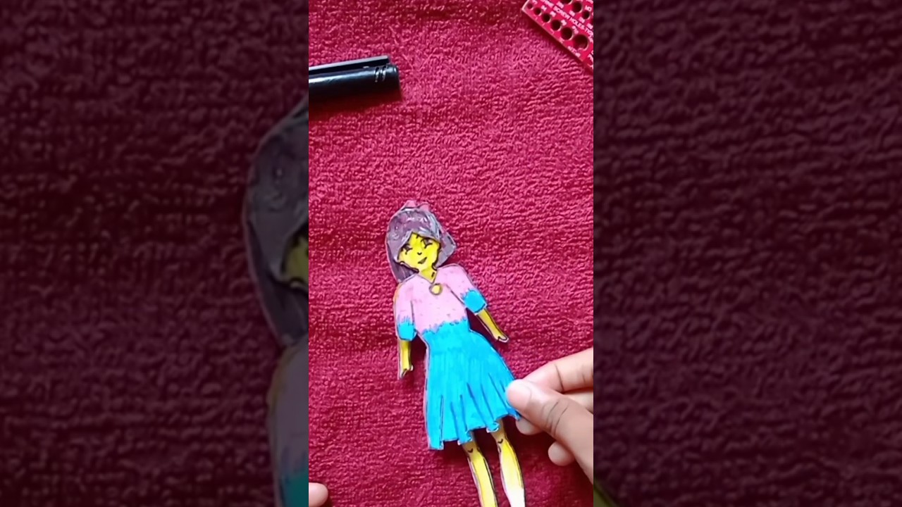 Paper Doll Drawing Ideas Easy