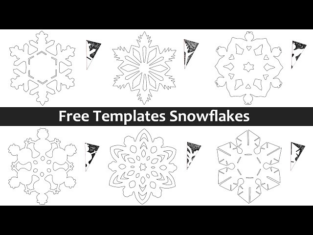 Template Cut Out Paper Snowflake Cutting Stock Vector (Royalty