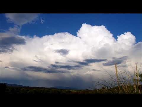 La météo Formation orage avec Arc en ciel Time lapse video