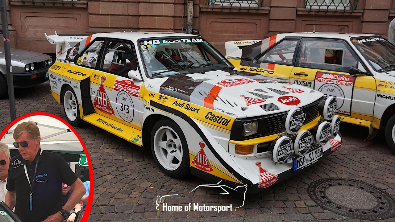 Walter Röhrl at the Heidelberg Historic 2024 I Audi Quattro S1 E2, Ford ...
