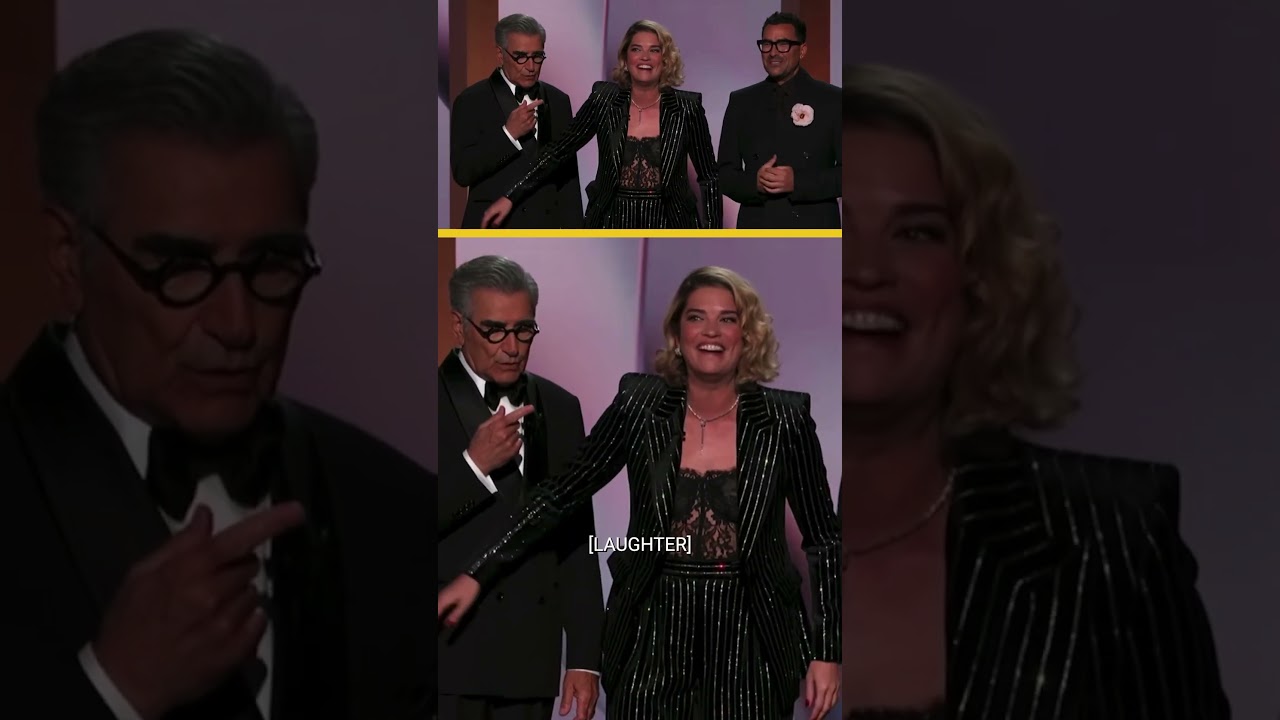 The #SchittsCreek reunion we've all been waiting for. #Emmys #Shorts