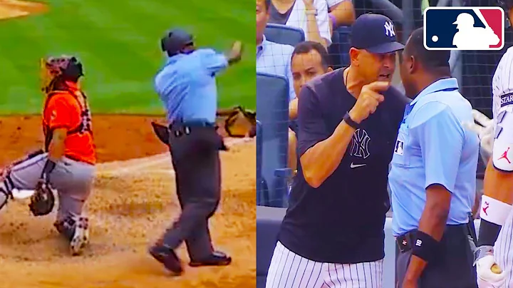 Aaron Boone Ejected By Umpire made two bad strike calls on Aaron Judge | Yankees vs Orioles 2025 MLB