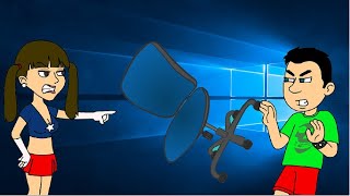 Stephanie Throws A Chair At Waleedanimategot Chasen By Himgot Bustedgrounded By Waleed