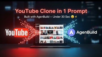 YouTube Clone in 1 Prompt ⚡ | Built in 30 Seconds with AgenBuild AI