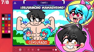 ¡REACCIONA a Los DIBUJOS DE mis AMIGAS ENAMORADAS! 🎨🤣 GARTIC PHONE con SRTACATANA Y SRJUANCHO