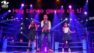 Hoy tengo ganas de tí (Miguel Gallardo) La voz Kids Colombia