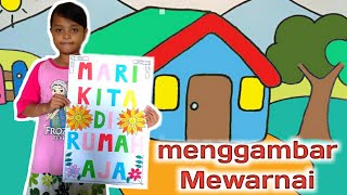 Menggambar Rumah | Di Rumah Aja | Belajar Di Rumah