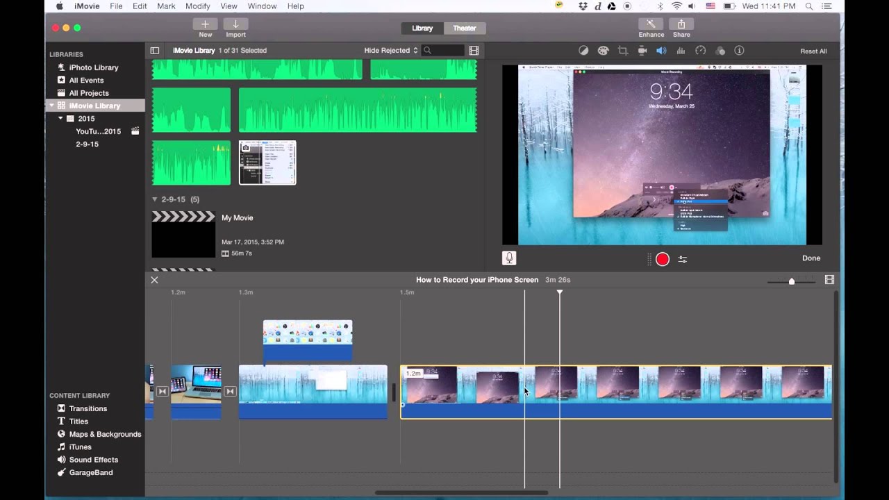 how to clip in imovie
