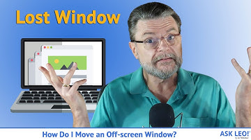 How Do I Move an Off Screen Window?