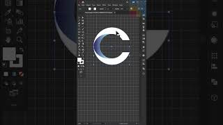 Modern Letter C Logo in adobe #illustrator #Tutorial
