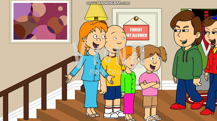 Boris And Doris Push Caillou, Rosie, Daisy And Han...