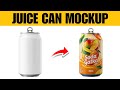 Create a Juice Can Product Packaging Mockup Using AI (Fast &amp; Easy Tutorial)