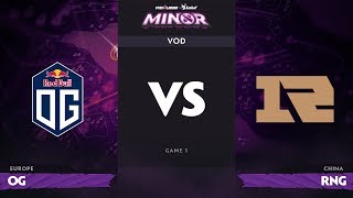 [RU] OG vs RNG, Game 1, StarLadder ImbaTV Dota 2 Minor, Group Stage