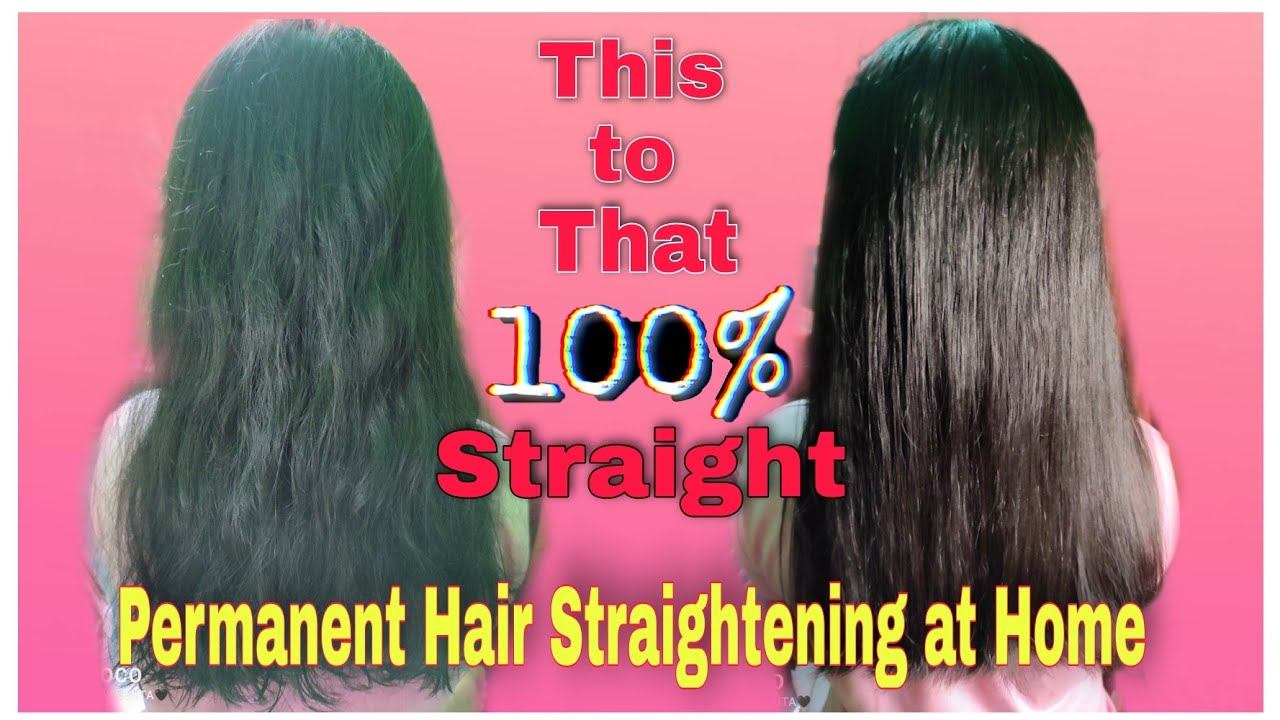 Permanent Hair Straightening at Home Step by Step Using STREAX CANVO LINE Straightening Cream