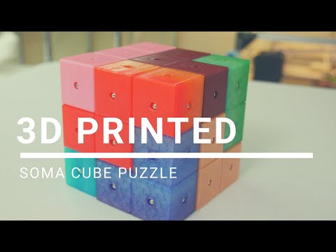 3D Printed: Soma Cube Puzzle
