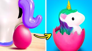 ¿Un unicornio dentro del huevo?!  *Manualidades y Fidgets DIY*