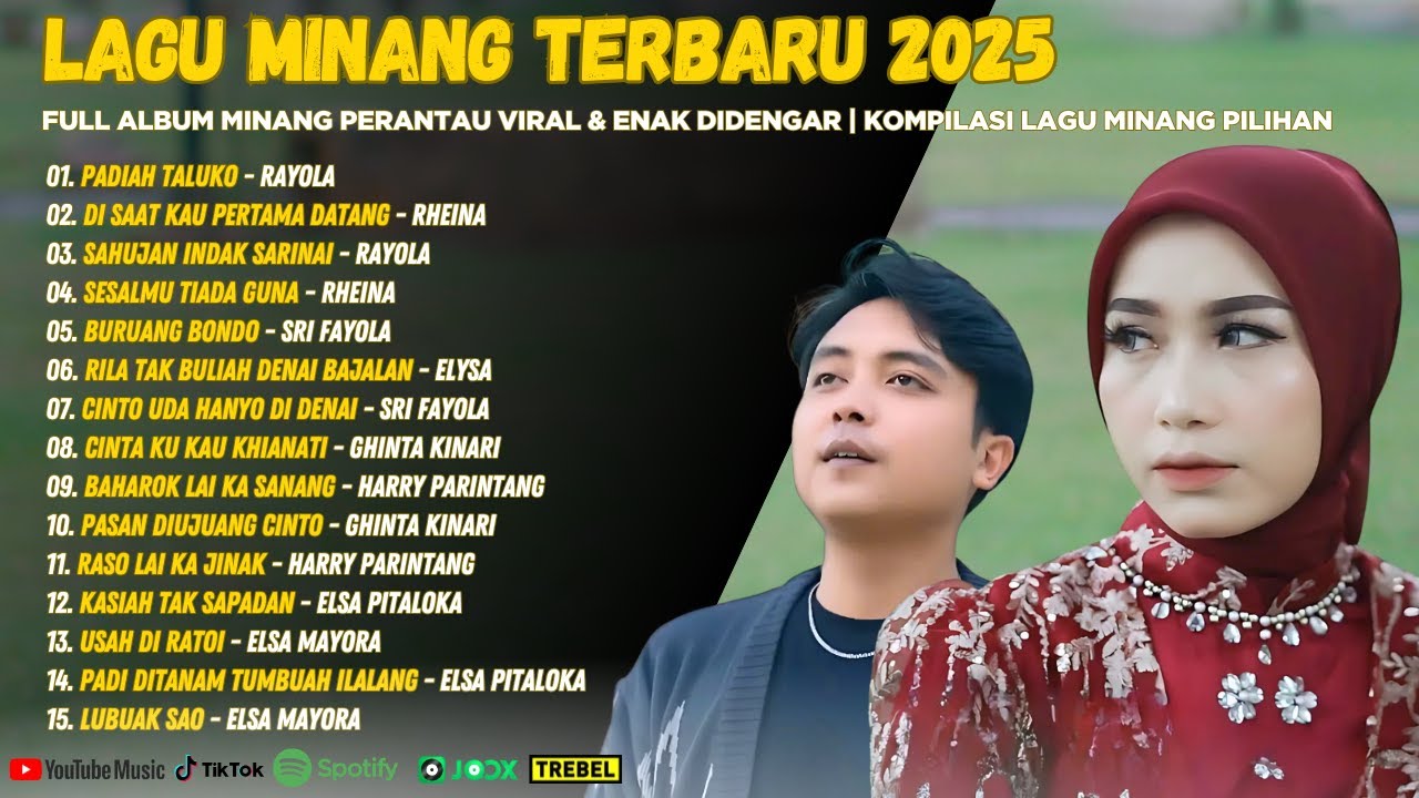 Lagu Minang Terbaru 2025 - Full Album Minang Perantau Viral & Enak Didengar | Kompilasi Lagu Minang