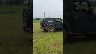 THAR OFFROADING IN FIELD 4X2  #shorts #shortfeed #viral #thar #youtubeshorts  #trending