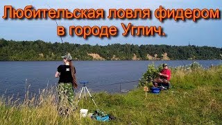 картинка: Любительская ловля фидером в городе Углич.