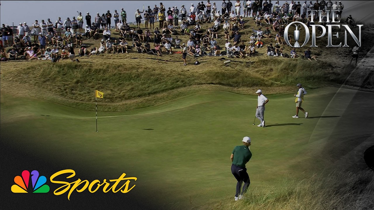 Rasmus Neergaard-Peterson plays perfect chip for eagle | The 154th Open Championship | NBC Sports