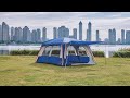 BIGGEST Family Cabin Tent for 6 to 14 People with 2 Rooms