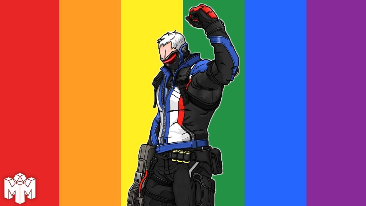 Who is Soldier: 76 in love with?