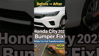 Unbelievable Honda City 2023 Bumper Fix 😱 | From Damaged to Brand New! #HondaCity2023 #BumperRepair