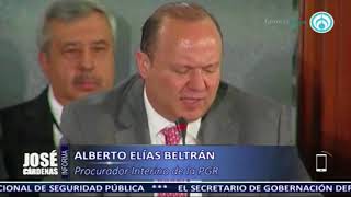 Alberto Elías Beltrán, procurador interino de la PGR, en entrevista con José Cárdenas informa