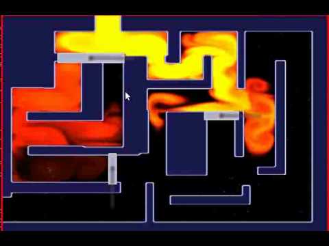 Moving fluid in a maze