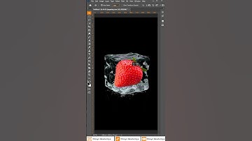 How to create ice effect in adobe Photoshop Photoshopda muz blan ishlash #photoshop #dizaynakademiya