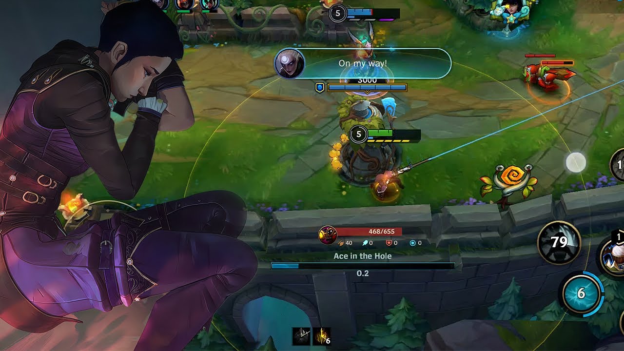 Wild Rift Caitlyn Dragon lane in Season 17! - YouTube