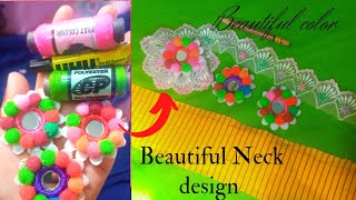 New Neck design Tutorial Beautiful Banch Ateched /on Easy way