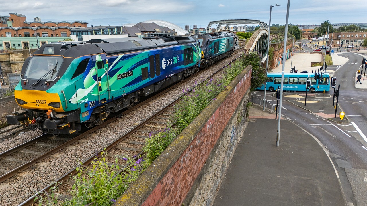 0M60 13:20 Seaton-on-Tees British Energy to Carlisle Kingmoor Sdg DRS *SOUND ON*