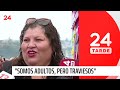 Habla mujer que cayó de columpio en Lota: &quot;Somos adultos, pero traviesos&quot; | 24 Horas TVN Chile