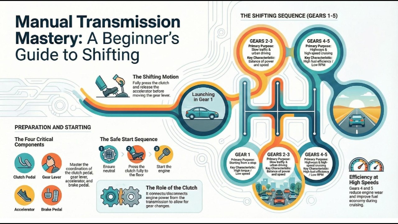 How to Drive a Manual Transmission Vehicle#driving#facts#automobile#AutomotiveEducation#trending