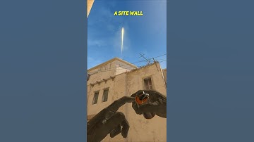 A Site Wall Smokes From Spawn On Mirage CS2 #shorts