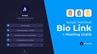 Membuat Bio Link (  Hosting Gratis) - HTML CSS Javascript