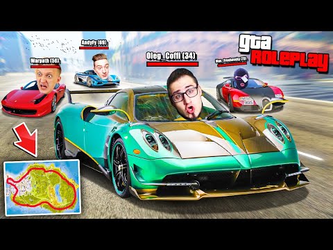 Видео: ГОНКА ВОКРУГ ВСЕЙ КАРТЫ НА 1.000.000$ ! PAGANI vs FERRARI vs BUGATTI vs KOENIGSEGG ! (GTA 5 RP)