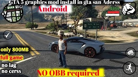 Gta 5 map+graphics mod install in gta sa ANDROID gta sa Definitive Edition graphics mod Android