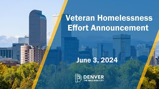 Mayor Johnston Announces Veteran Homelessness Effort