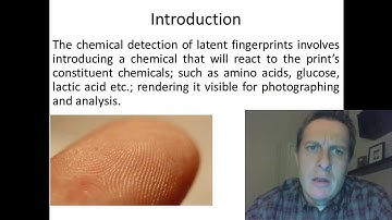 Chemical Detection of Latent Fingerprints:  Super Glue Fuming Method