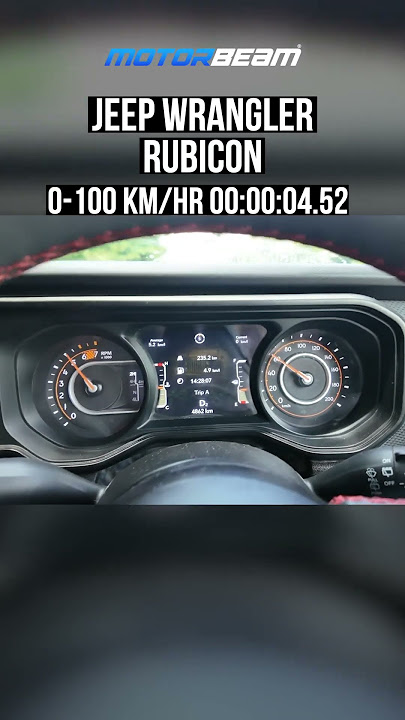 Jeep Wrangler Rubicon - 0-100 Acceleration Test | @MotorBeam
