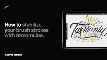 How to stabilize your brush strokes with StreamLine in Procreate