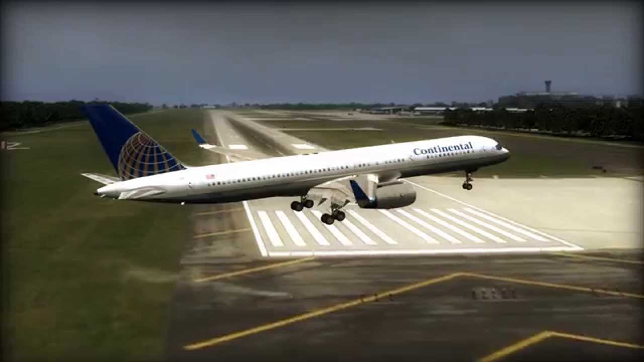 FSX 757 Extreme 140 Knot Crosswind Landing