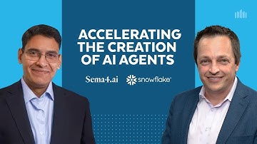 Snowflake Ventures Invests In Sema4.ai And Its Platform For Generating AI Agents