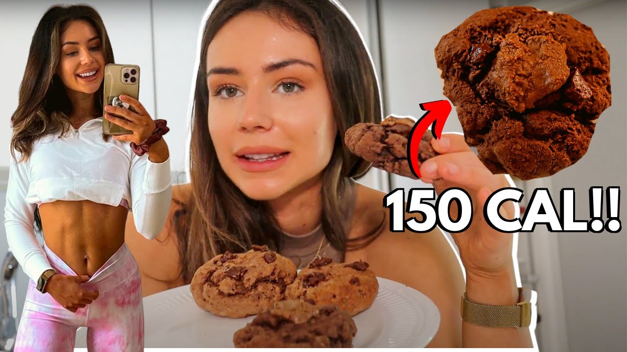 Healthy & Easy THICK COOKIES *150 cals* high protein & tasty! - YouTube