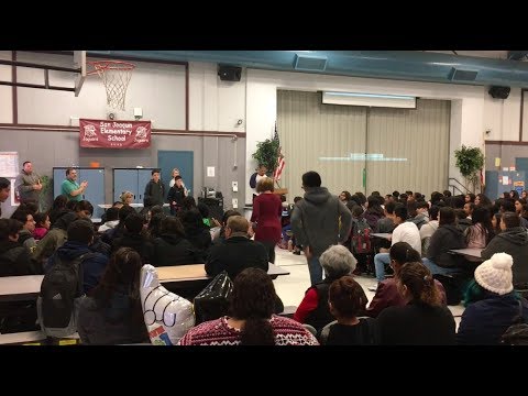 Stockton schools use assemblies to encourage good attendance