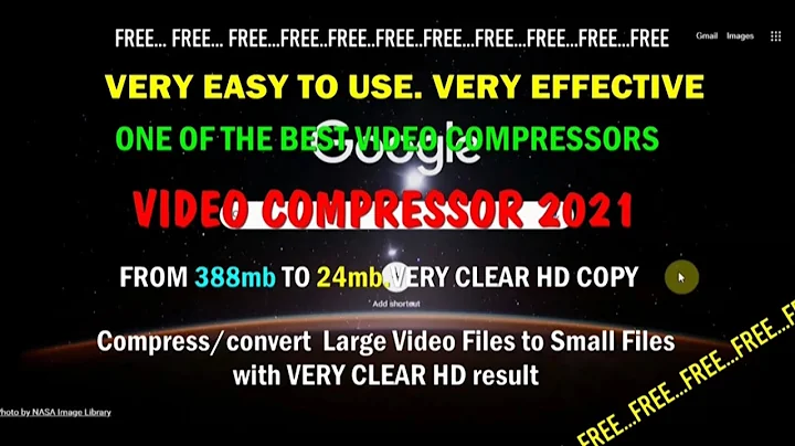 VIDEO COMPRESSOR 2021 TUTORIAL. Convert 388mb to 24.6 mb. Very Clear HD copy. EASY TO USE.