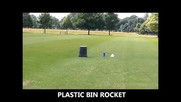 Plastic bin rocket using liquid nitrogen