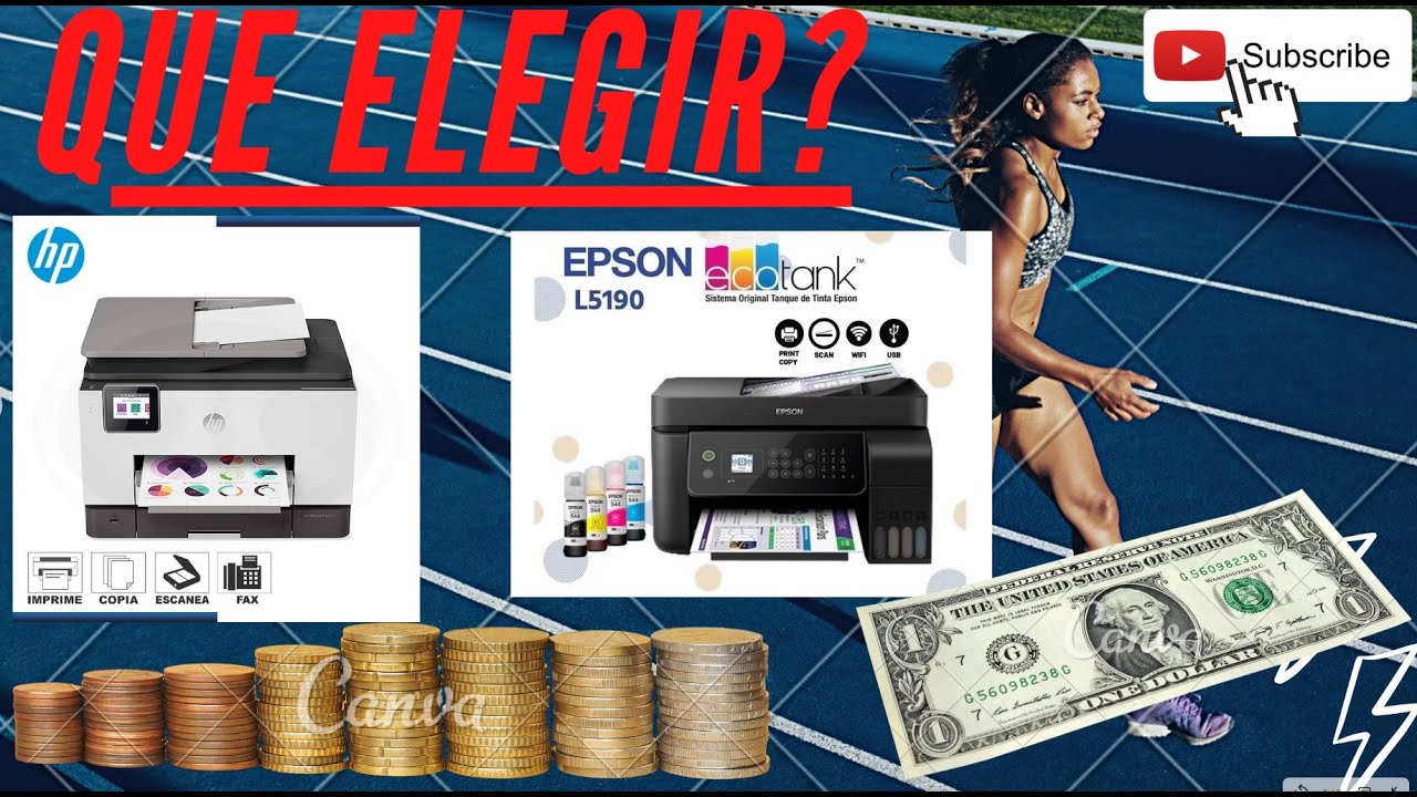 SISTEMA CONTINUO ORIGINAL EPSON VS ADAPTADO HP OFFICET JET 9010 - YouTube